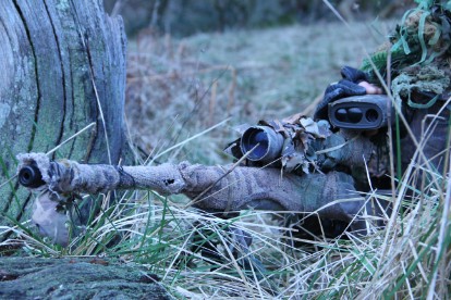 F4's bolt action and laser range finder